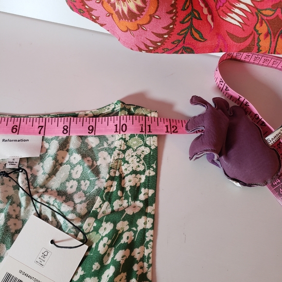 Reformation Calix Mento Mini Dress Bias Cut Ditsy Floral Cottagecore Spring S - Picture 8 of 14